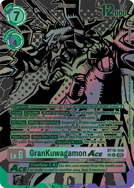 GranKuwagamon Ace [BT16-046] (Alternate Art) [Beginning Observer] | Card Merchant Takapuna