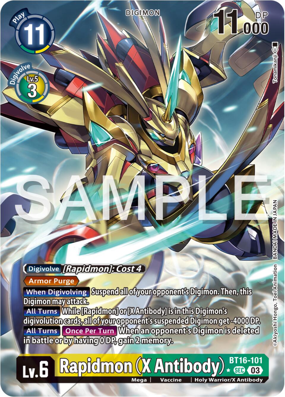 Rapidmon (X Antibody) [BT16-101] (Alternate Art) [Beginning Observer] | Card Merchant Takapuna