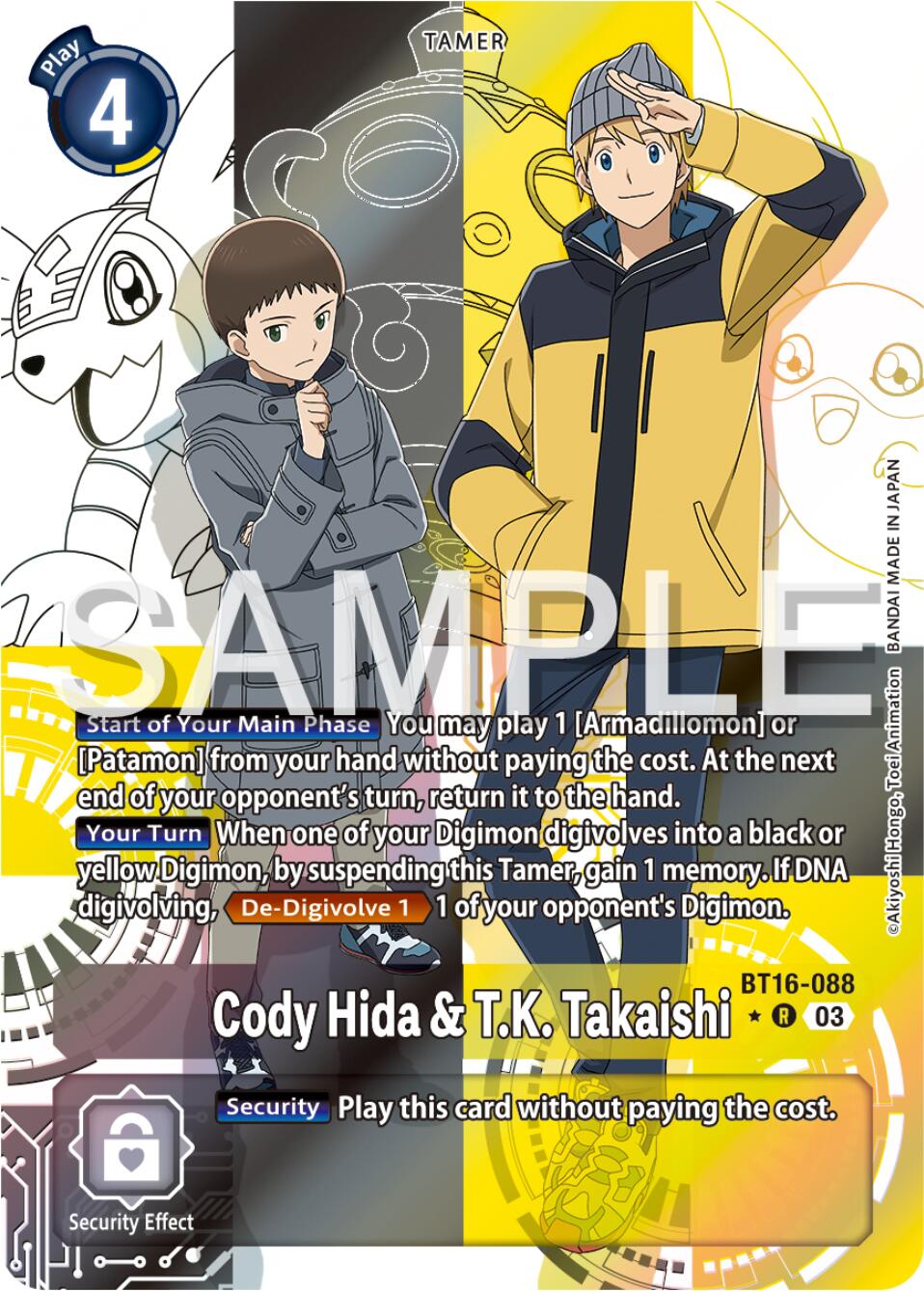 Cody Hida & T.K. Takaishi [BT16-088] (Alternate Art) [Beginning Observer] | Card Merchant Takapuna