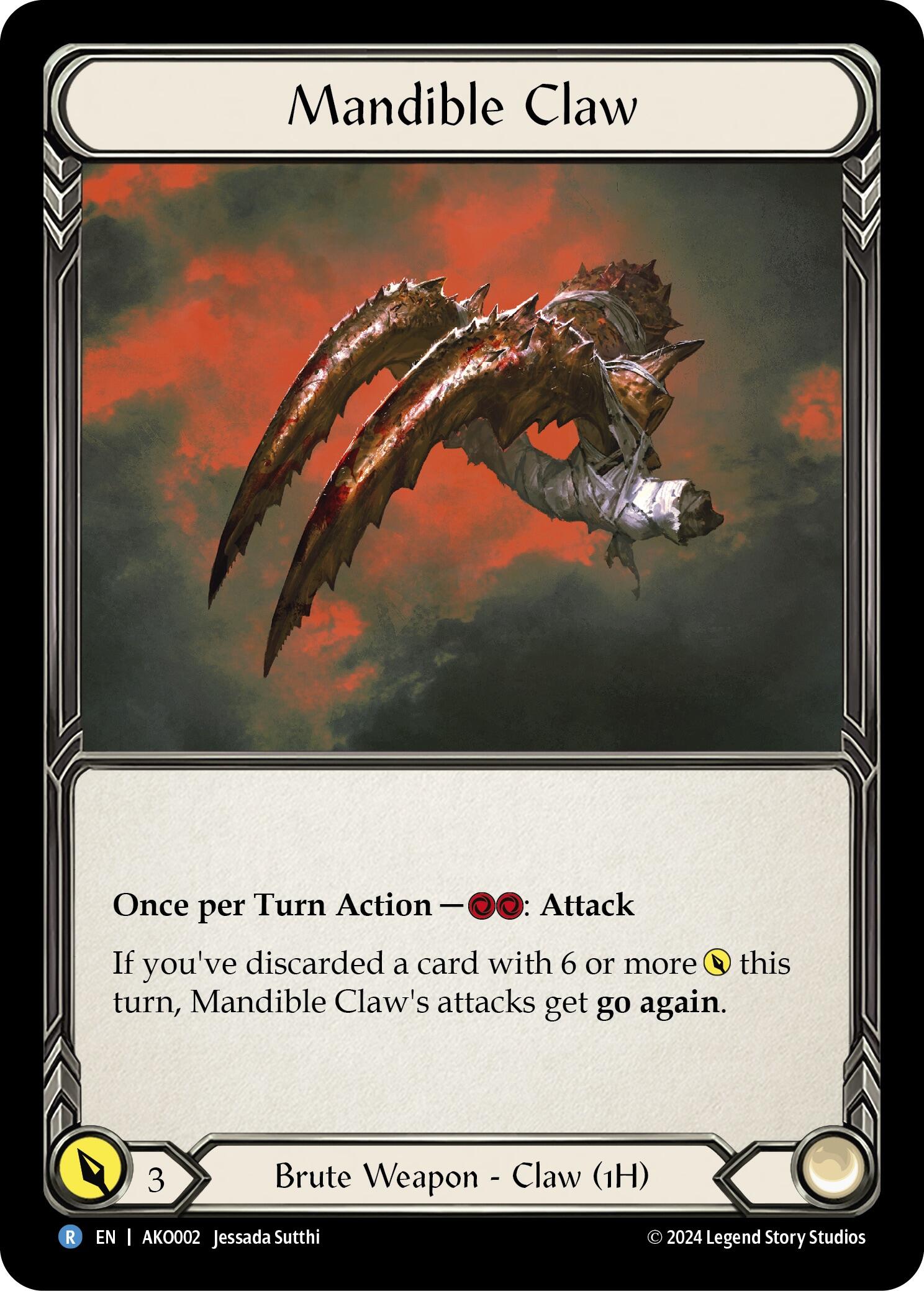 Mandible Claw [AKO002] (Armory Deck: Kayo) | Card Merchant Takapuna