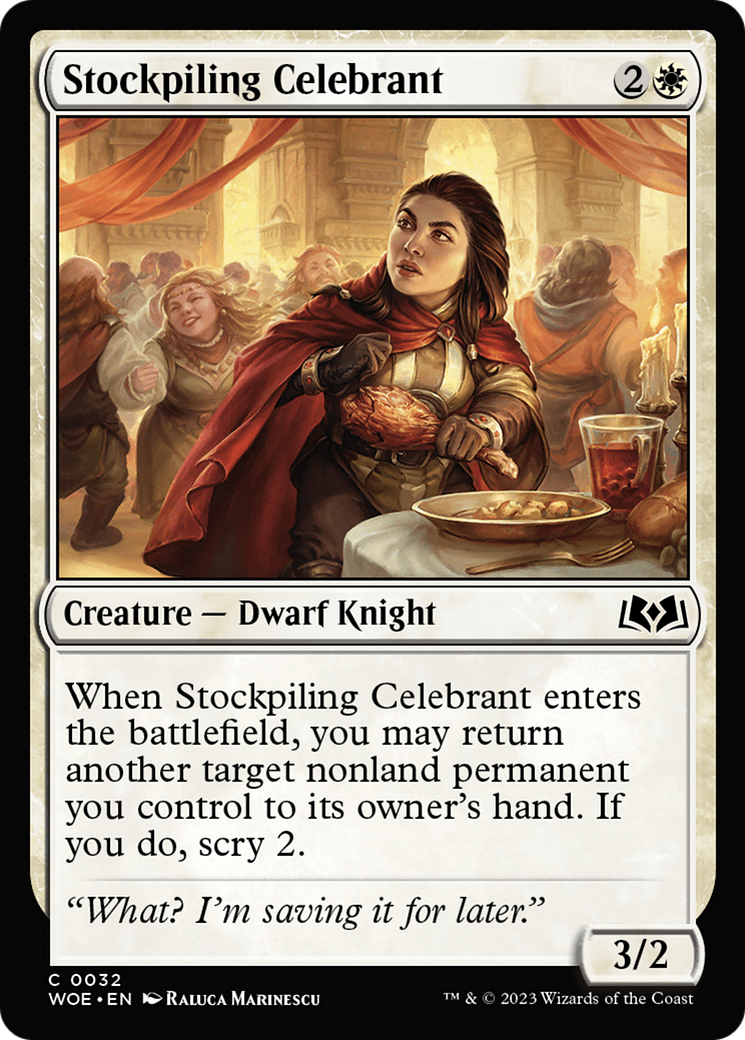 Stockpiling Celebrant [Wilds of Eldraine] | Card Merchant Takapuna