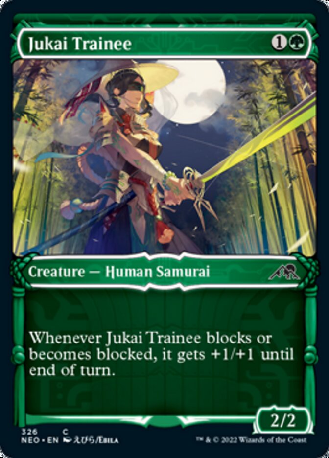 Jukai Trainee (Showcase Samurai) [Kamigawa: Neon Dynasty] | Card Merchant Takapuna