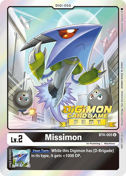 Missimon [BT4-005] (Digimon Card Game Fest 2022) [Great Legend Promos] | Card Merchant Takapuna