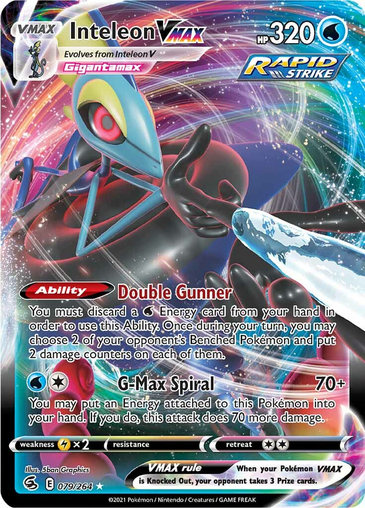 Inteleon VMAX (079/264) [Sword & Shield: Fusion Strike] | Card Merchant Takapuna