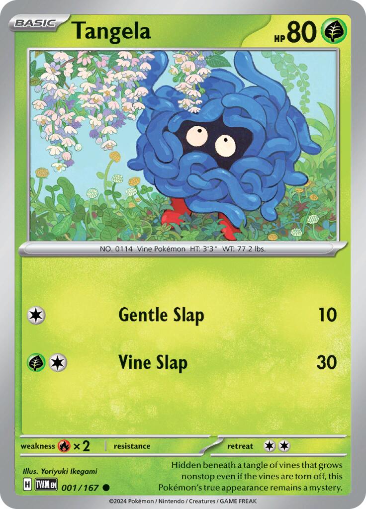 Tangela (001/167) [Scarlet & Violet: Twilight Masquerade] | Card Merchant Takapuna