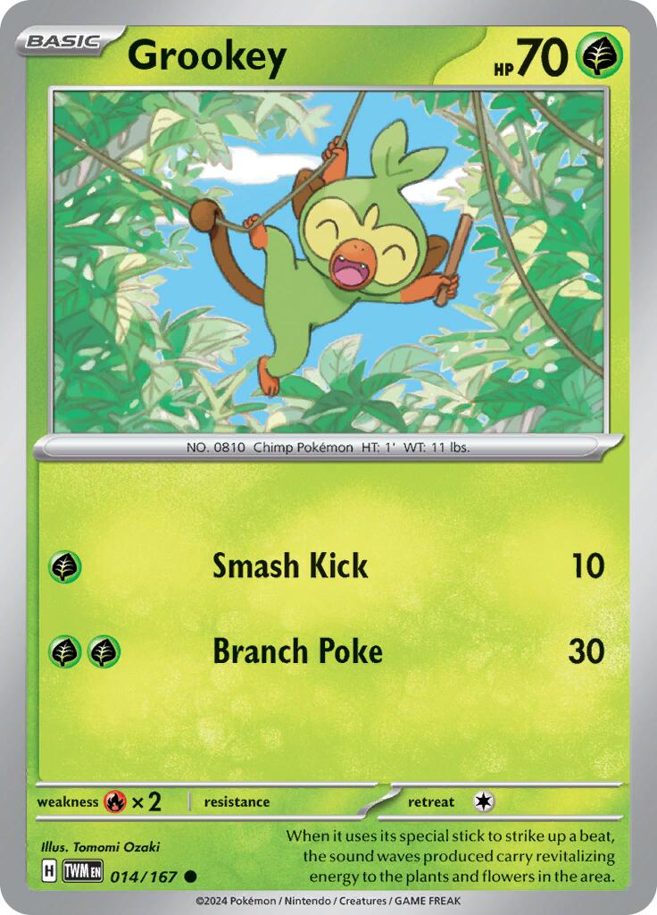 Grookey (014/167) [Scarlet & Violet: Twilight Masquerade] | Card Merchant Takapuna