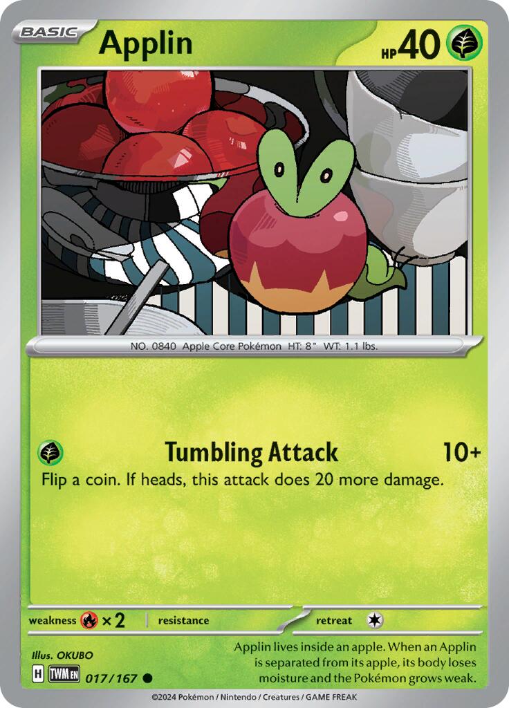 Applin (017/167) [Scarlet & Violet: Twilight Masquerade] | Card Merchant Takapuna