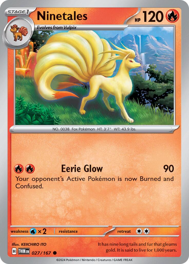 Ninetales (027/167) [Scarlet & Violet: Twilight Masquerade] | Card Merchant Takapuna