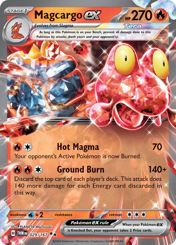 Magcargo ex (029/167) [Scarlet & Violet: Twilight Masquerade] | Card Merchant Takapuna