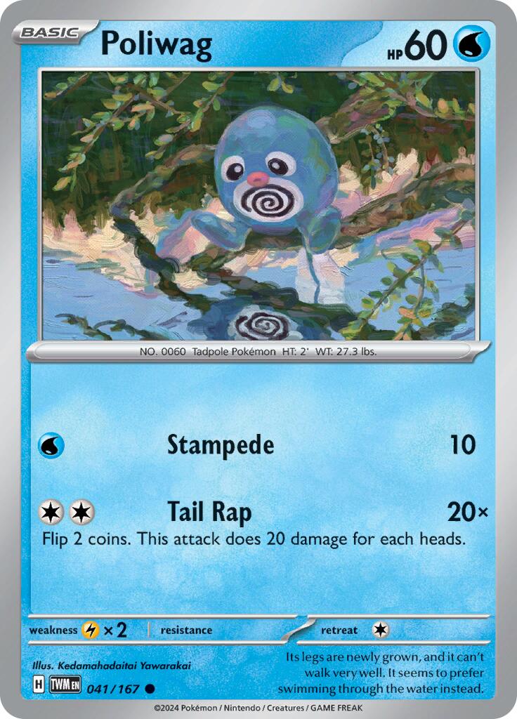 Poliwag (041/167) [Scarlet & Violet: Twilight Masquerade] | Card Merchant Takapuna