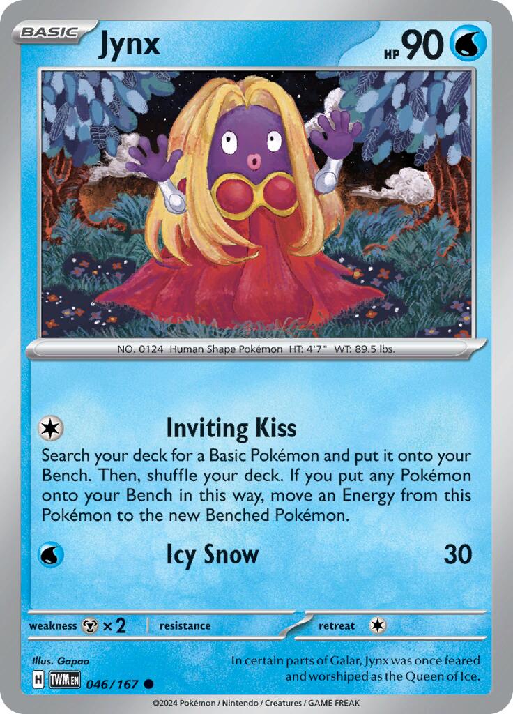 Jynx (046/167) [Scarlet & Violet: Twilight Masquerade] | Card Merchant Takapuna