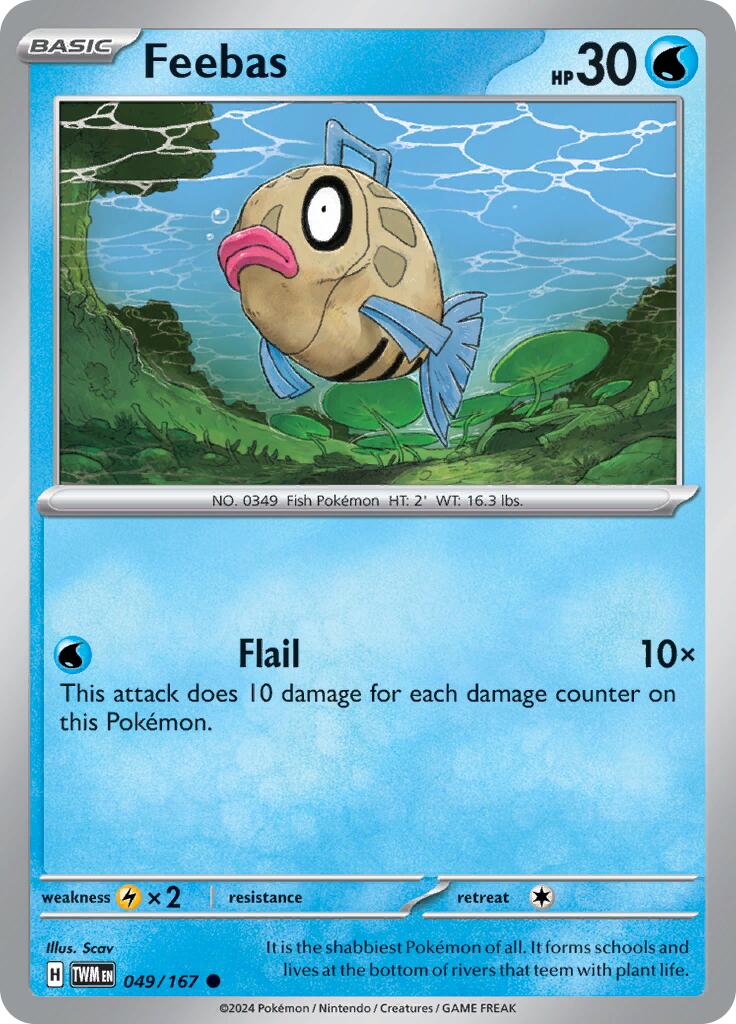 Feebas (049/167) [Scarlet & Violet: Twilight Masquerade] | Card Merchant Takapuna