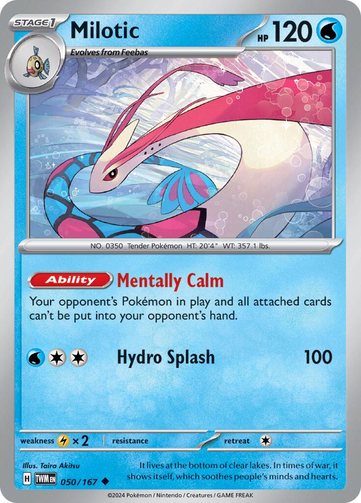 Milotic (050/167) [Scarlet & Violet: Twilight Masquerade] | Card Merchant Takapuna