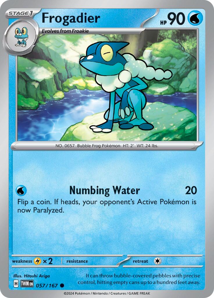 Frogadier (057/167) [Scarlet & Violet: Twilight Masquerade] | Card Merchant Takapuna