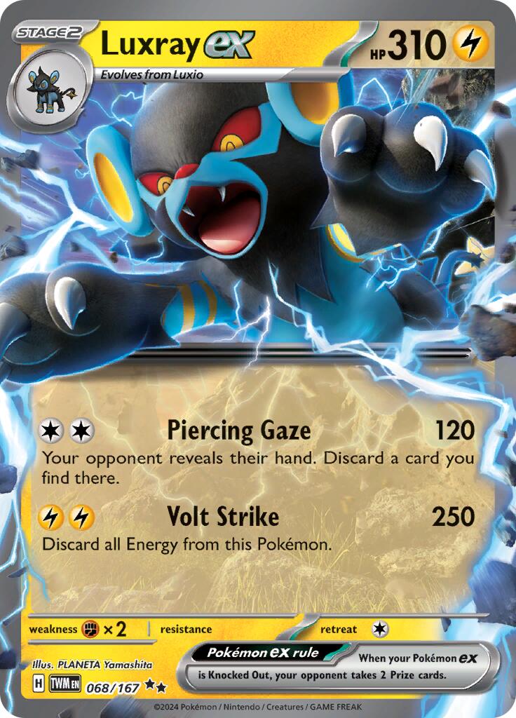 Luxray ex (068/167) [Scarlet & Violet: Twilight Masquerade] | Card Merchant Takapuna