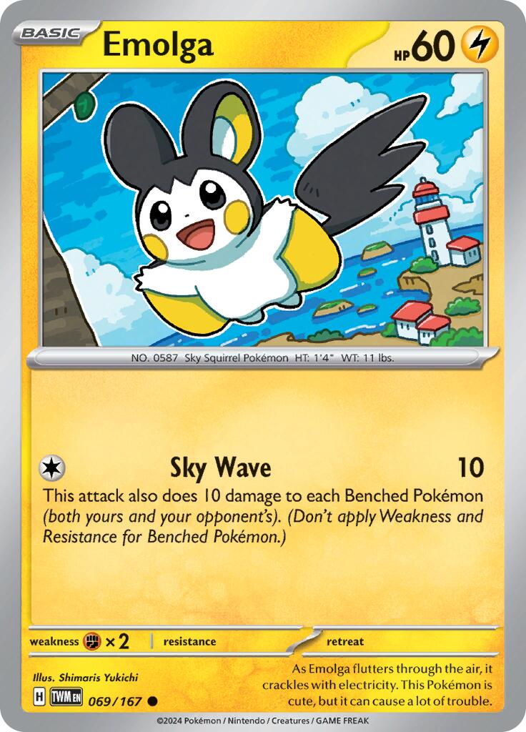 Emolga (069/167) [Scarlet & Violet: Twilight Masquerade] | Card Merchant Takapuna