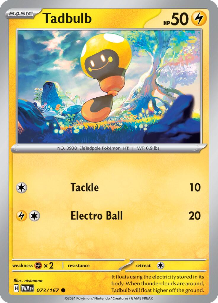 Tadbulb (073/167) [Scarlet & Violet: Twilight Masquerade] | Card Merchant Takapuna