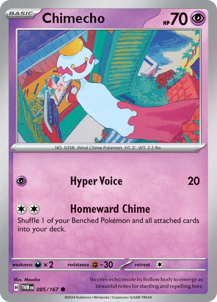 Chimecho (085/167) [Scarlet & Violet: Twilight Masquerade] | Card Merchant Takapuna