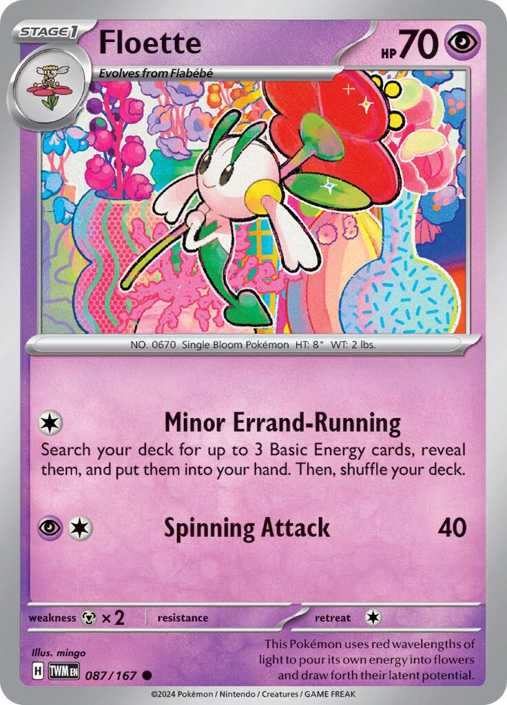 Floette (087/167) [Scarlet & Violet: Twilight Masquerade] | Card Merchant Takapuna