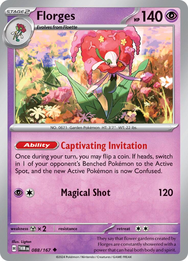 Florges (088/167) [Scarlet & Violet: Twilight Masquerade] | Card Merchant Takapuna