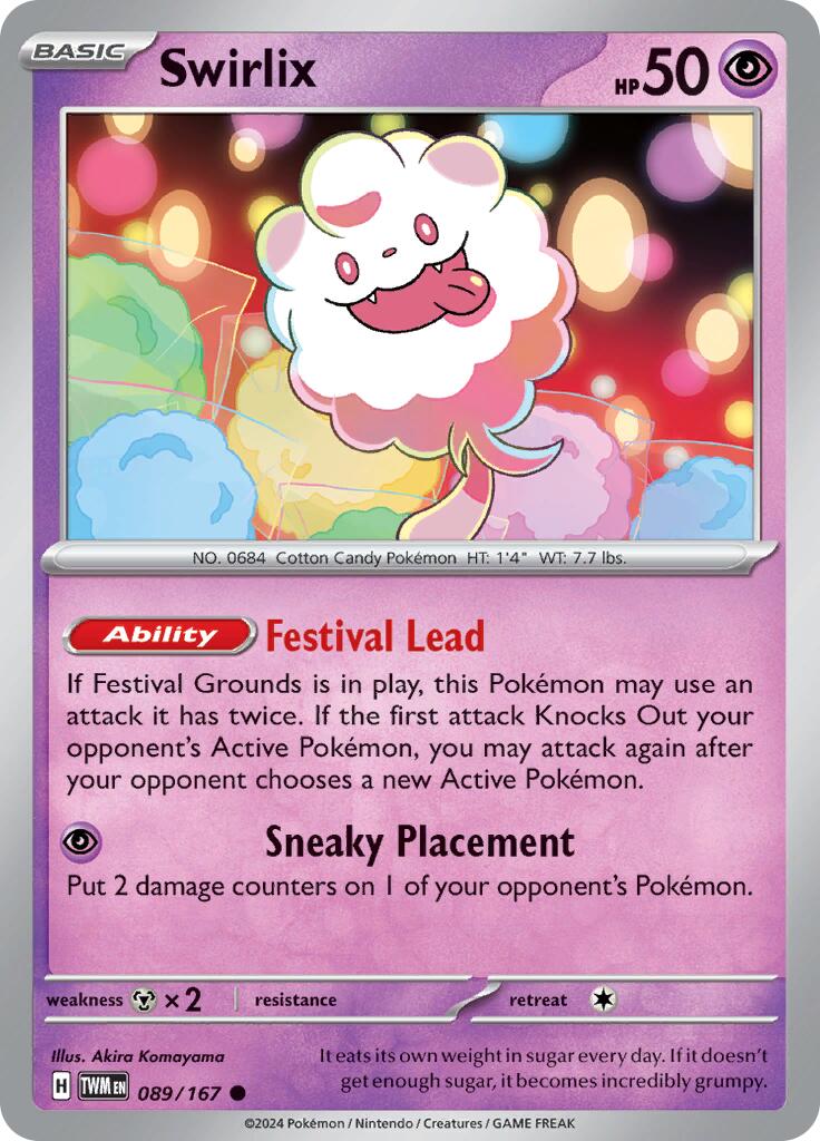 Swirlix (089/167) [Scarlet & Violet: Twilight Masquerade] | Card Merchant Takapuna