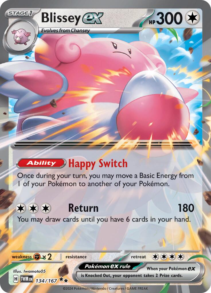 Blissey ex (134/167) [Scarlet & Violet: Twilight Masquerade] | Card Merchant Takapuna