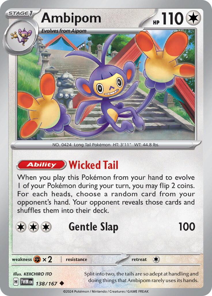 Ambipom (138/167) [Scarlet & Violet: Twilight Masquerade] | Card Merchant Takapuna