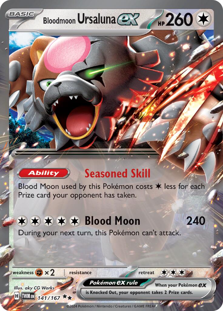 Bloodmoon Ursaluna ex (141/167) [Scarlet & Violet: Twilight Masquerade] | Card Merchant Takapuna