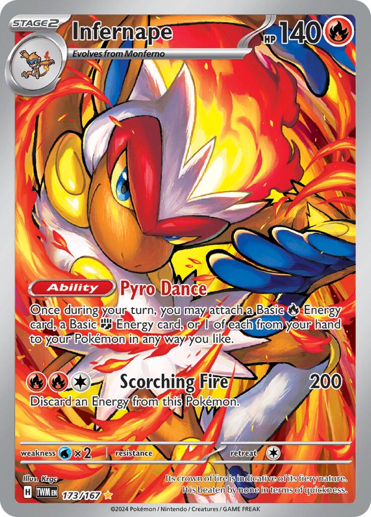 Infernape (173/167) [Scarlet & Violet: Twilight Masquerade] | Card Merchant Takapuna