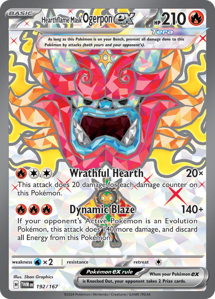 Hearthflame Mask Ogerpon ex (192/167) [Scarlet & Violet: Twilight Masquerade] | Card Merchant Takapuna