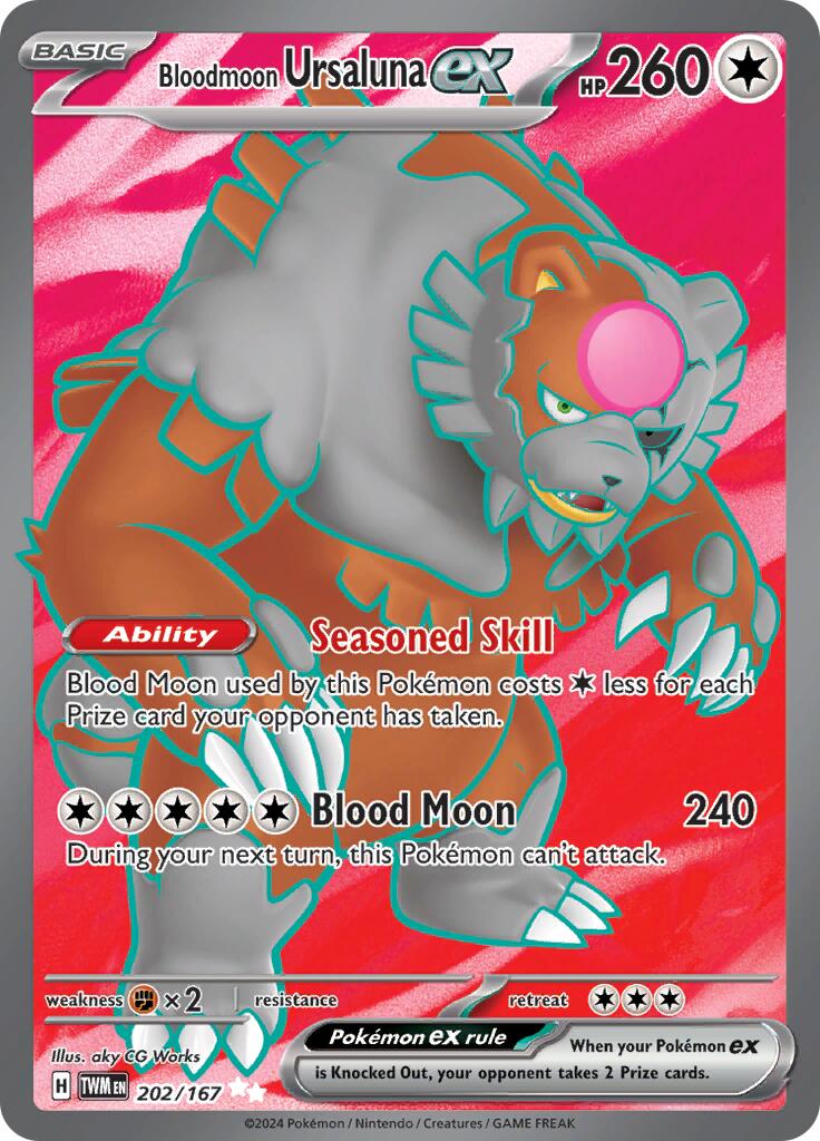 Bloodmoon Ursaluna ex (202/167) [Scarlet & Violet: Twilight Masquerade] | Card Merchant Takapuna