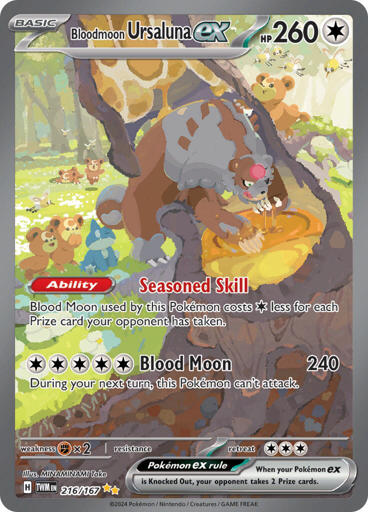 Bloodmoon Ursaluna ex (216/167) [Scarlet & Violet: Twilight Masquerade] | Card Merchant Takapuna