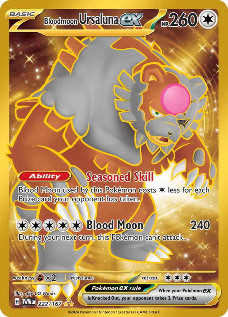 Bloodmoon Ursaluna ex (222/167) [Scarlet & Violet: Twilight Masquerade] | Card Merchant Takapuna