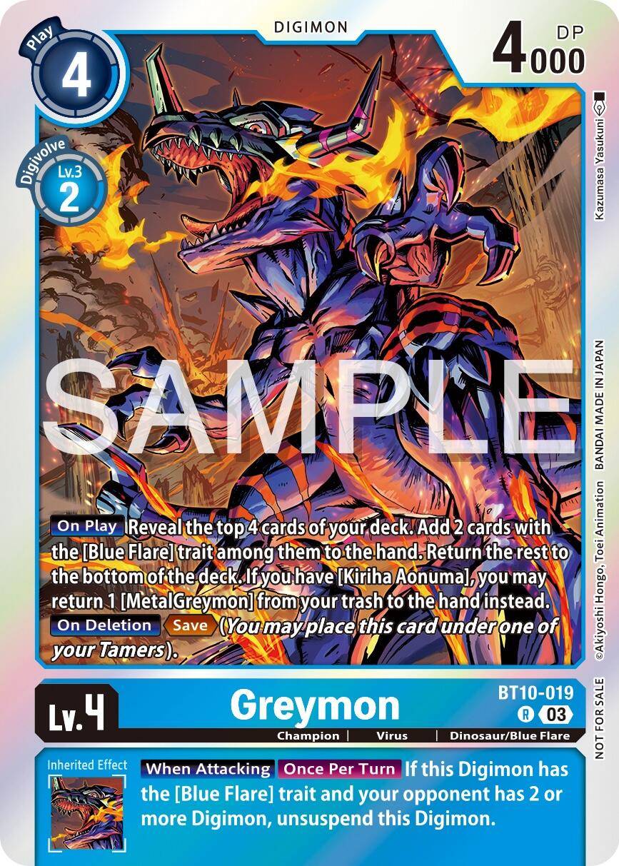 Greymon [BT10-019] (Official Tournament Vol.13 Winner Pack) [Xros Encounter Promos] | Card Merchant Takapuna