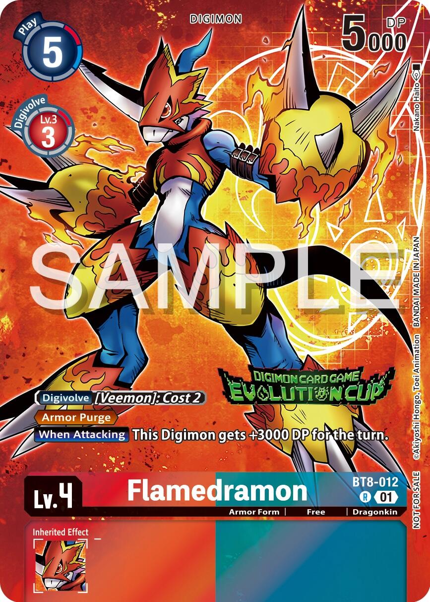 Flamedramon [BT8-012] (2024 Evolution Cup) [New Awakening Promos] | Card Merchant Takapuna