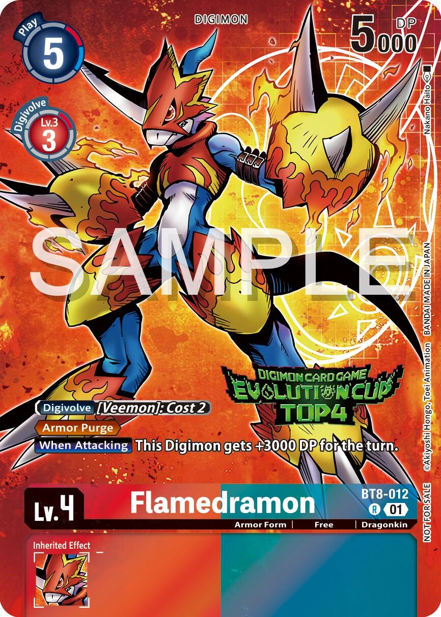 Flamedramon [BT8-012] (2024 Evolution Cup Top 4) [New Awakening Promos] | Card Merchant Takapuna