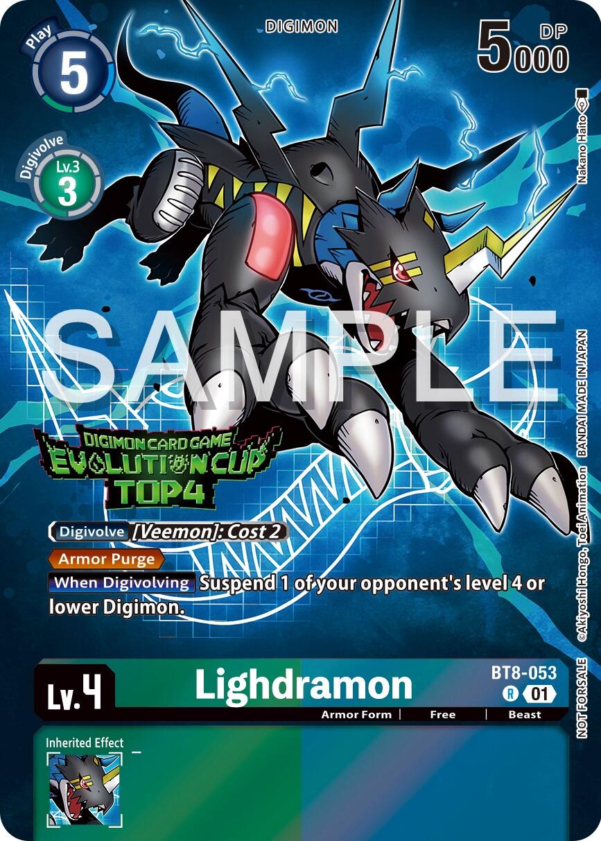 Lighdramon [BT8-053] (2024 Evolution Cup Top 4) [New Awakening Promos] | Card Merchant Takapuna