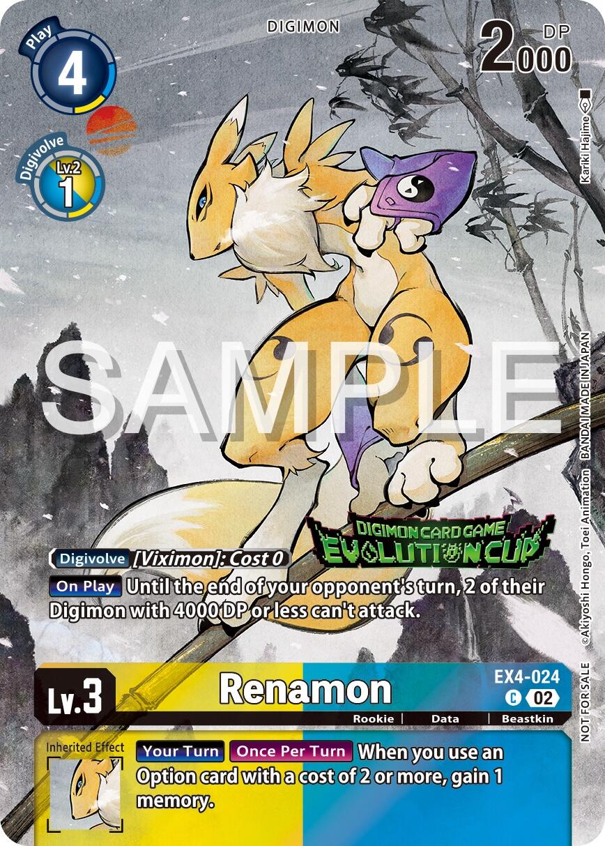 Renamon [EX4-024] (2024 Evolution Cup) [Alternative Being Booster Promos] | Card Merchant Takapuna