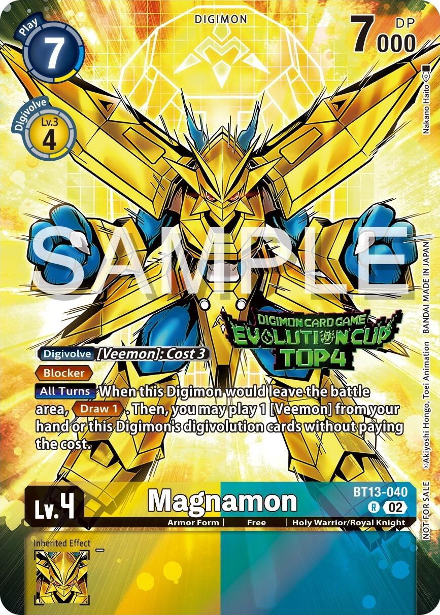 Magnamon [BT13-040] (2024 Evolution Cup Top 4) [Versus Royal Knights Booster Promos] | Card Merchant Takapuna