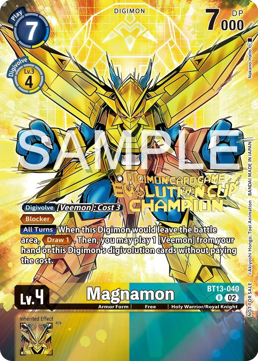 Magnamon [BT13-040] (2024 Evolution Cup Champion) [Versus Royal Knights Booster Promos] | Card Merchant Takapuna