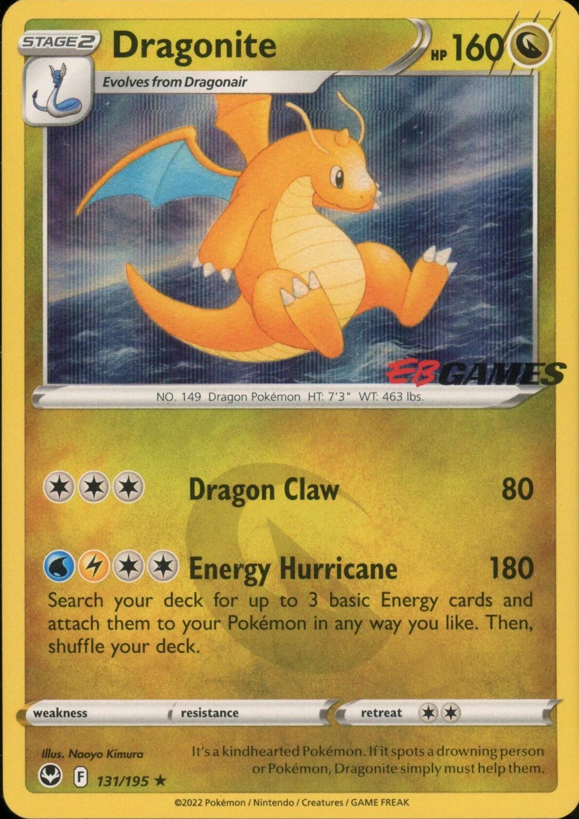 Dragonite (131/195) (EB Games Exclusive) [Miscellaneous Cards] | Card Merchant Takapuna