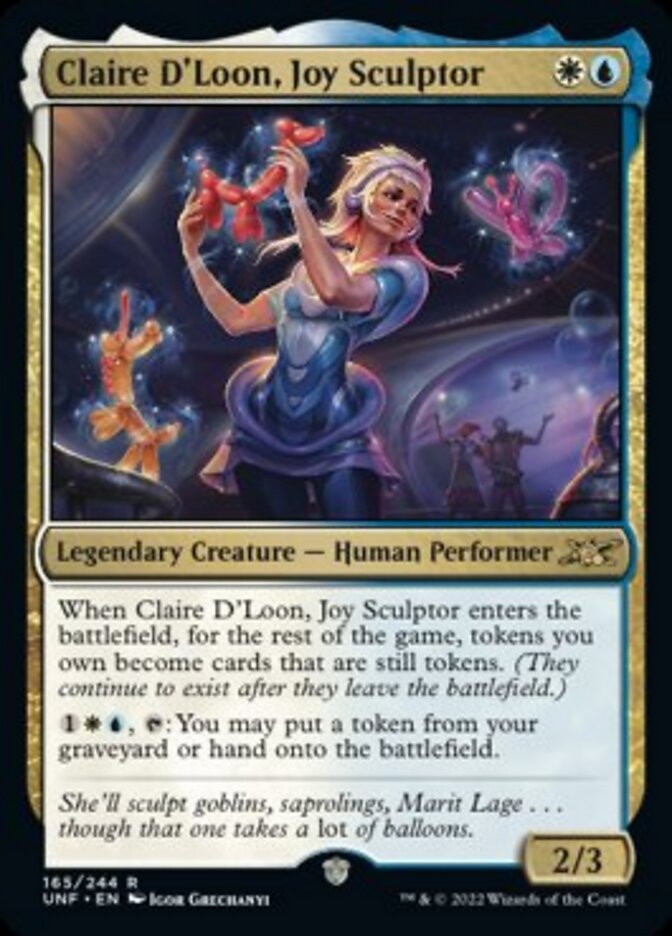 Claire D'Loon, Joy Sculptor [Unfinity] | Card Merchant Takapuna