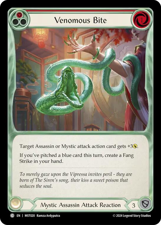 Venomous Bite (Red) [MST020] (Part the Mistveil)  Rainbow Foil | Card Merchant Takapuna