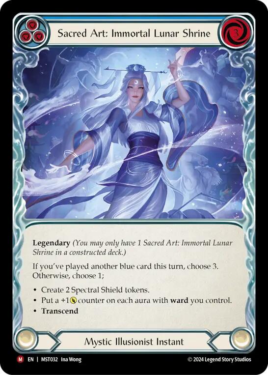 Sacred Art: Immortal Lunar Shrine // Inner Chi [MST032] (Part the Mistveil) | Card Merchant Takapuna