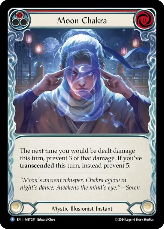 Moon Chakra (Red) [MST034] (Part the Mistveil) | Card Merchant Takapuna