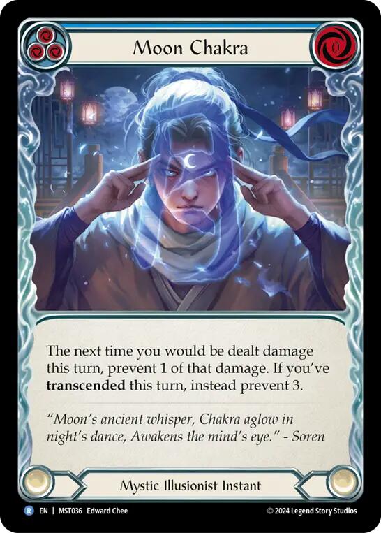 Moon Chakra (Blue) [MST036] (Part the Mistveil) | Card Merchant Takapuna