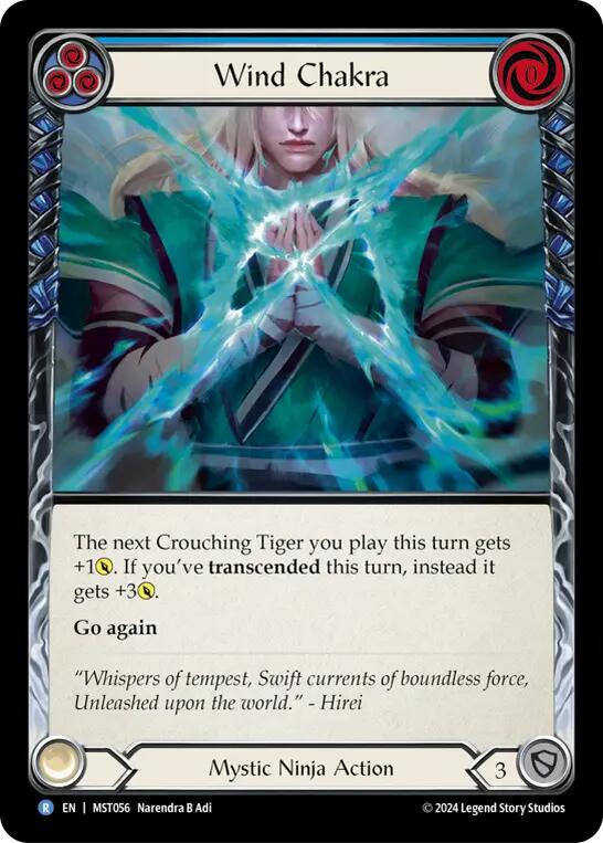 Wind Chakra (Blue) [MST056] (Part the Mistveil) | Card Merchant Takapuna