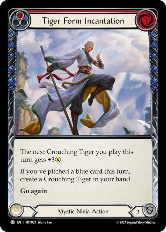 Tiger Form Incantation (Red) [MST063] (Part the Mistveil) | Card Merchant Takapuna