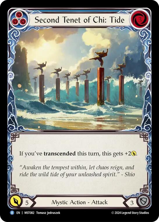 Second Tenet of Chi: Tide [MST082] (Part the Mistveil)  Rainbow Foil | Card Merchant Takapuna