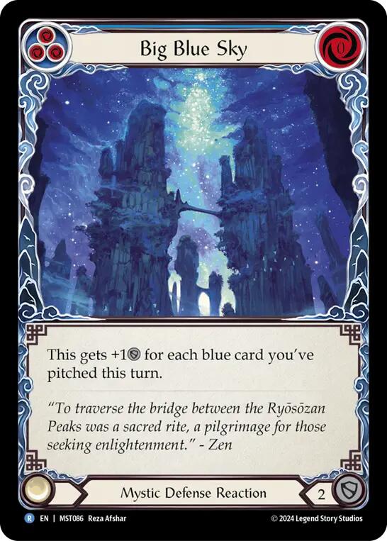 Big Blue Sky [MST086] (Part the Mistveil)  Rainbow Foil | Card Merchant Takapuna